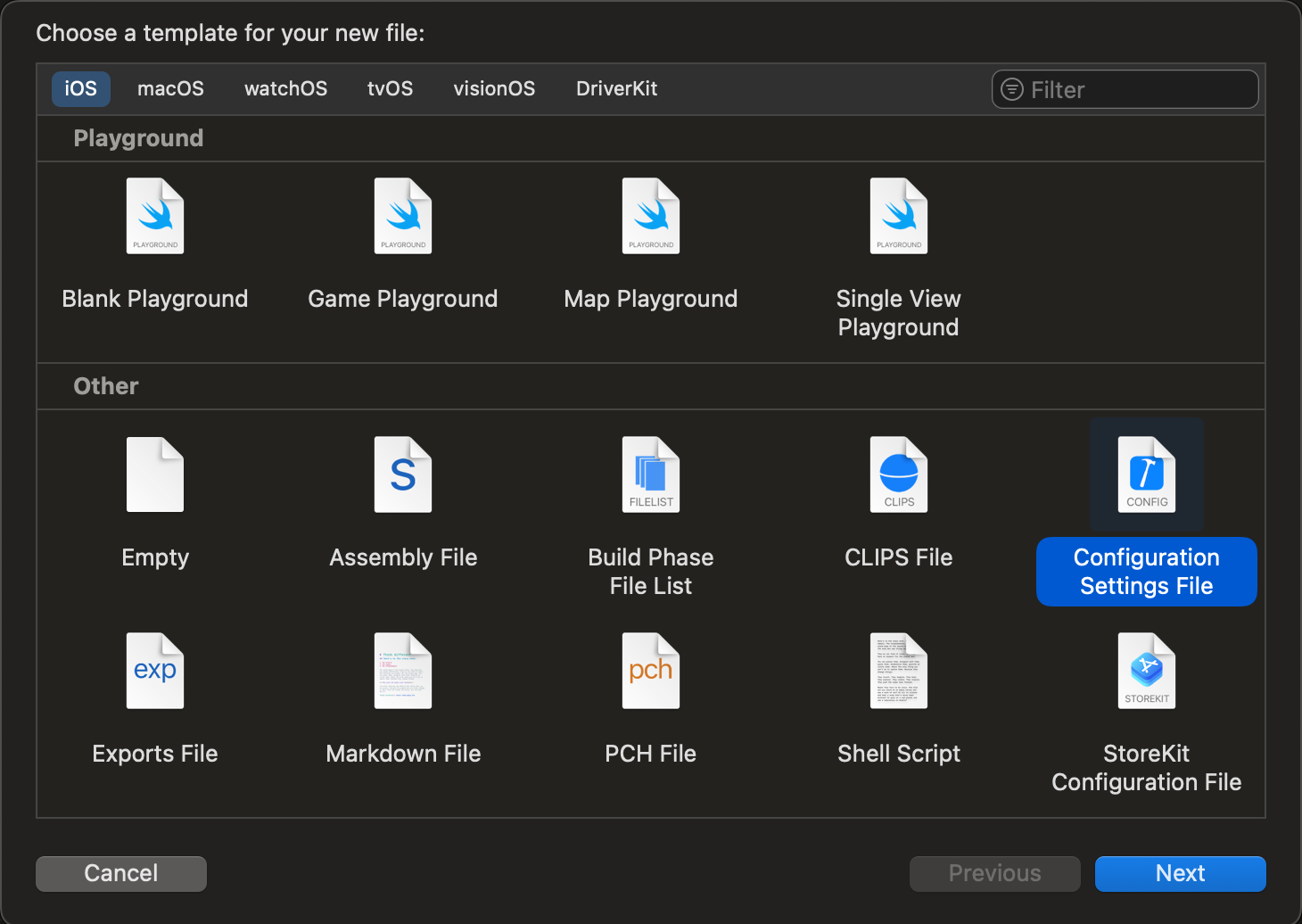 Create config