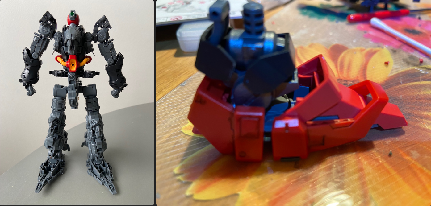 Sazabi frame and foot